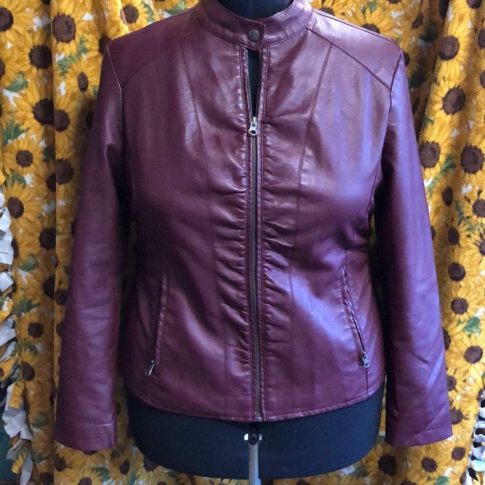Pho-leather Red Jacket barley used.